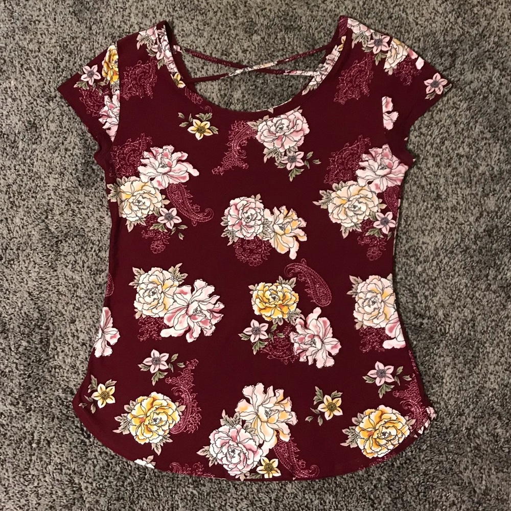 floral dress or casual top. size Medium